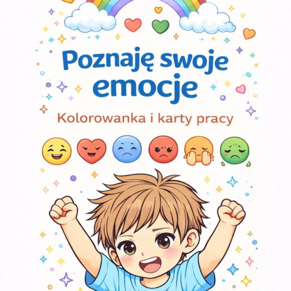 Poznaję swoje emocje - kolorowanka i karty pracy - dla chłopców